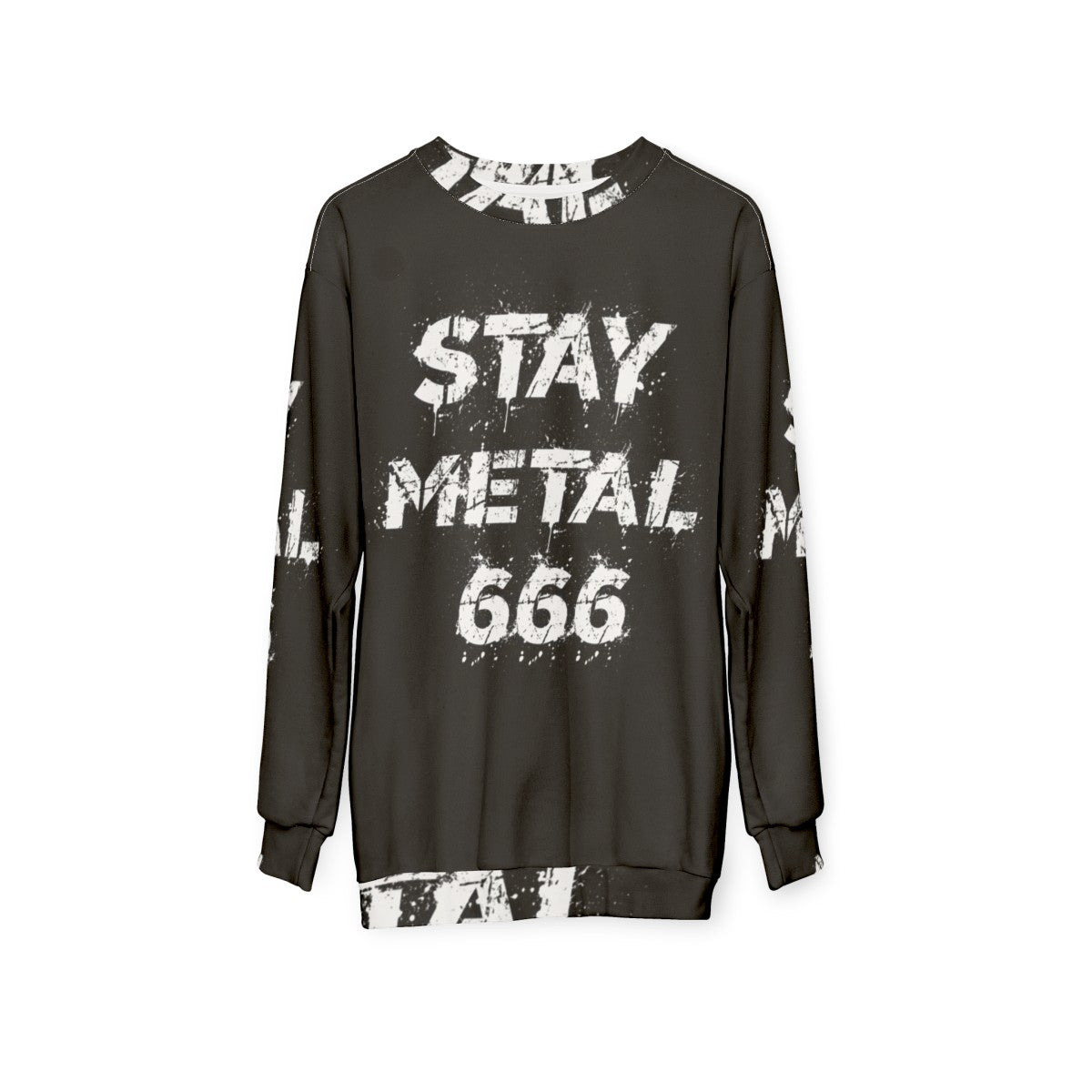 Heavy Metal Black Death Thrash Sweatshirt - hanging