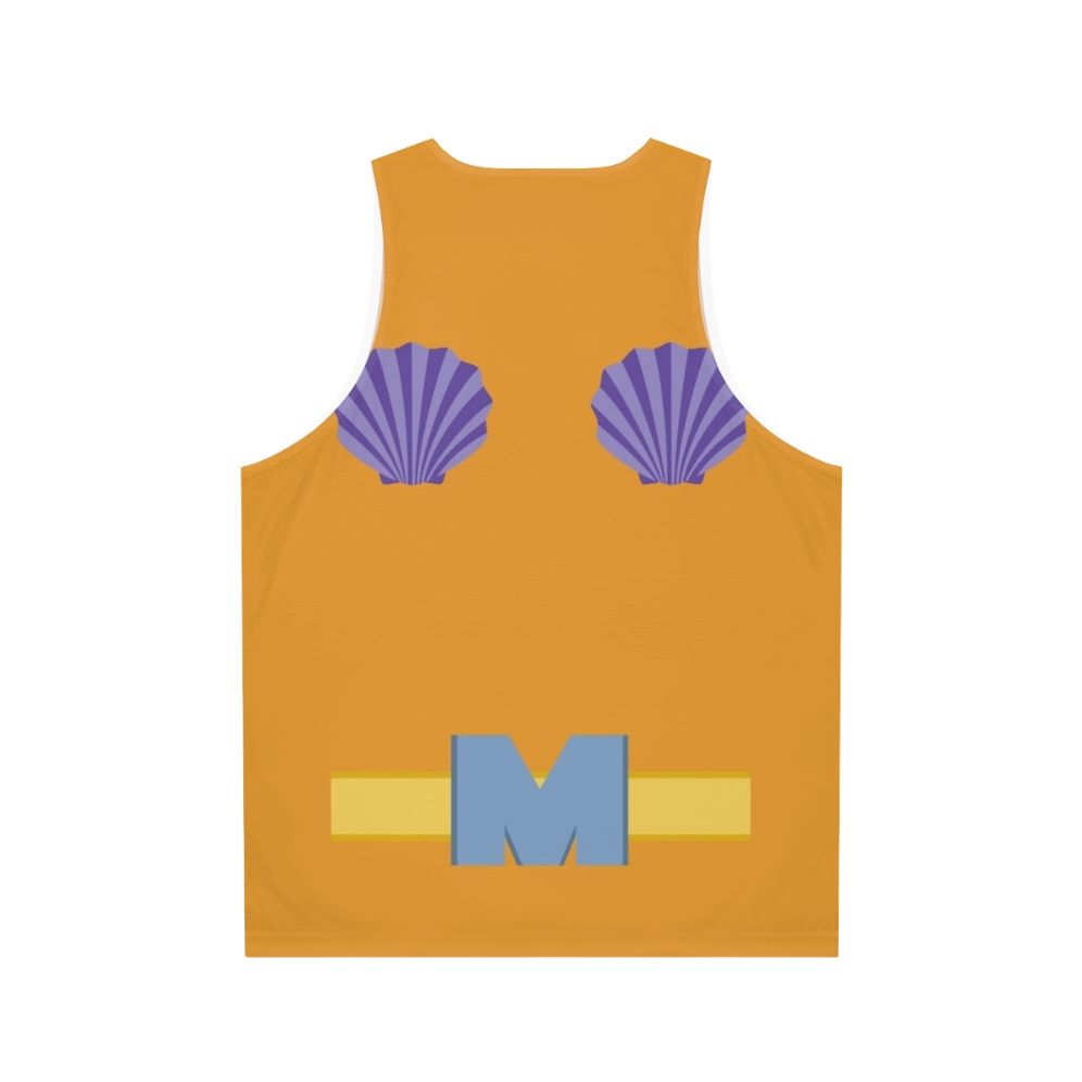 Mermaid Man Unisex Tank Top - Back