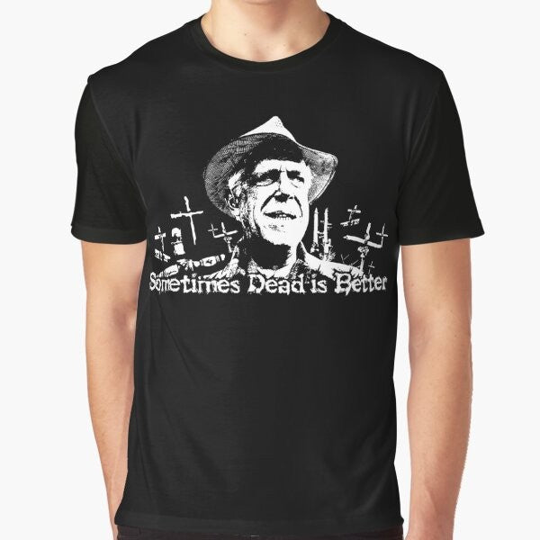 Pet Sematary Jud Crandall Graphic T-Shirt, Stephen King Horror Movie Merchandise