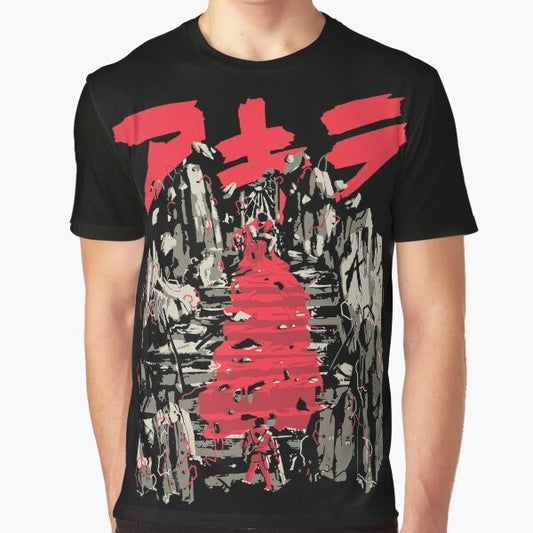 Retro Akira Vintage Graphic T-Shirt featuring characters and themes from the classic anime film