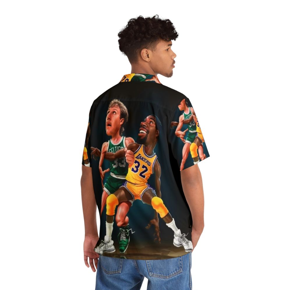 Iconic Basketball Hawaiian Shirt featuring Magic Johnson and Larry Bird - People Back