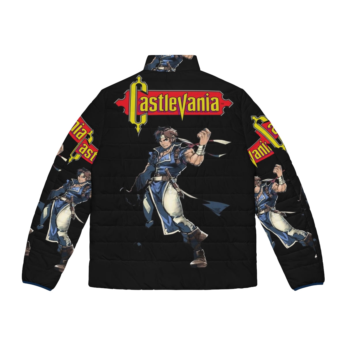 Castlevania Alucard Puffer Jacket with iconic character design - Back