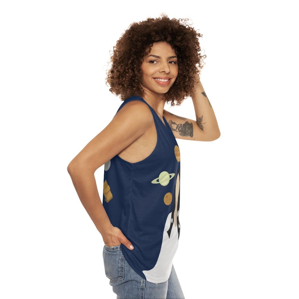 Lana Del Rey inspired celestial unisex tank top - women side