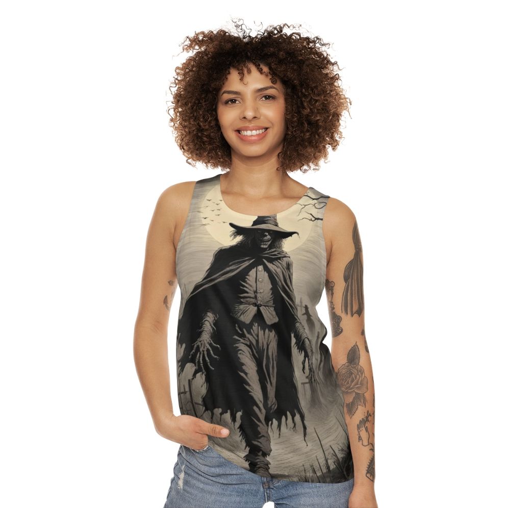 Unisex "The Keeper Of The Fields" Horror Tank Top - women