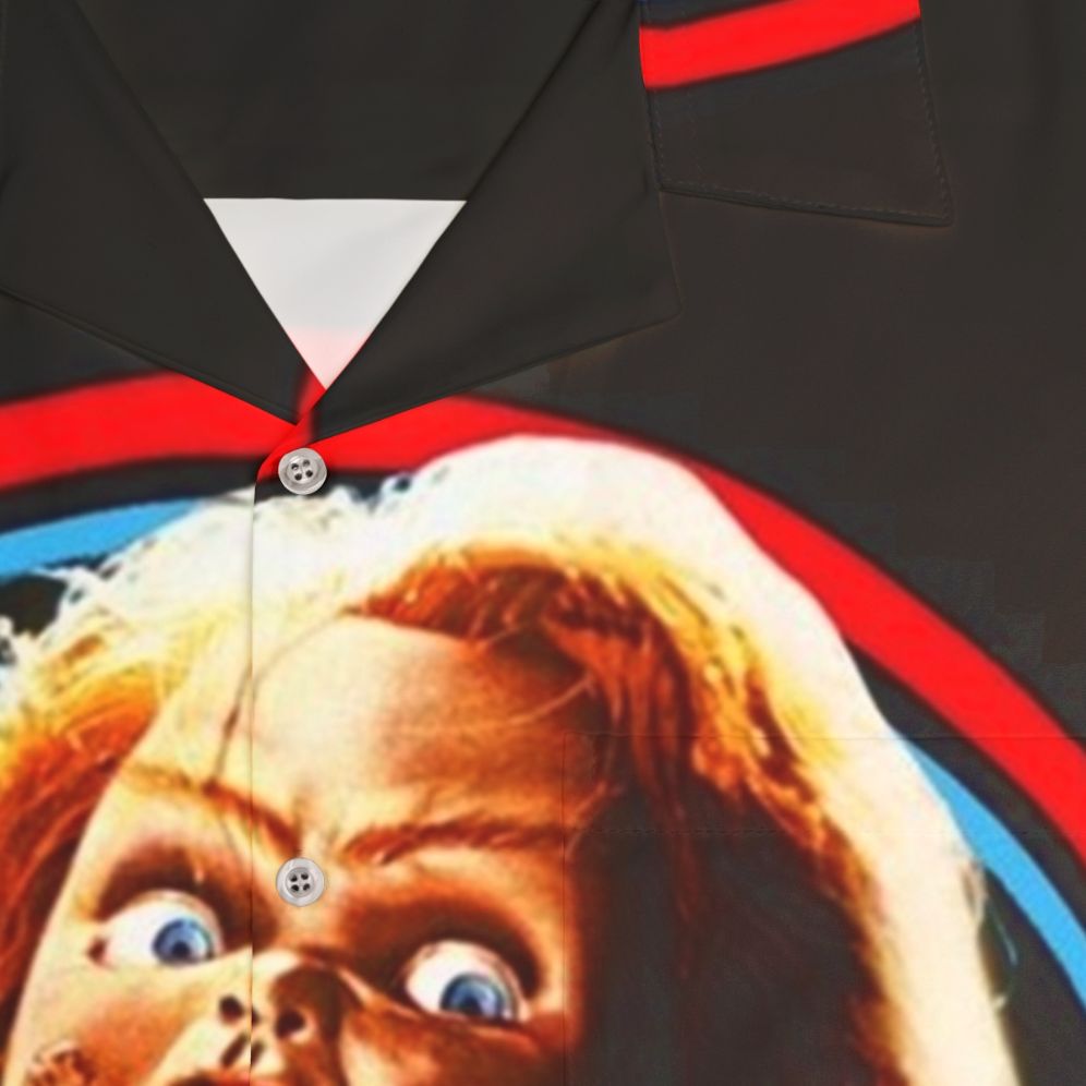 Chucky Hawaiian Horror Shirt 4 - Classic Slasher Cult Movie Apparel - Detail