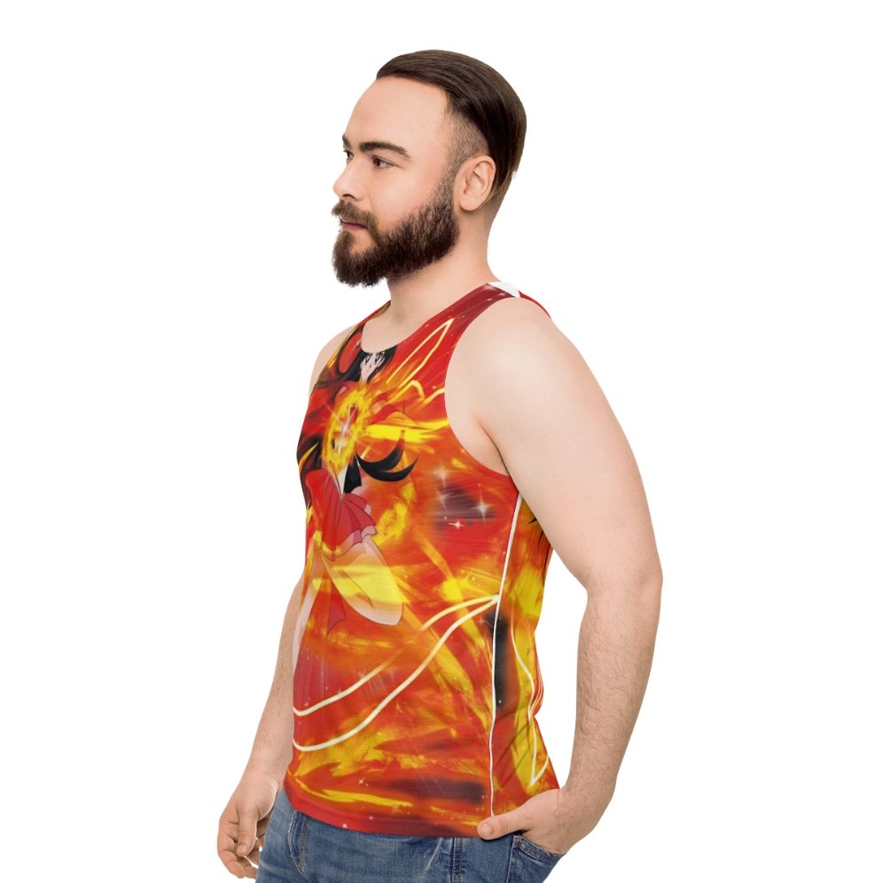 Sailor Mars Unisex Anime Tank Top - men side