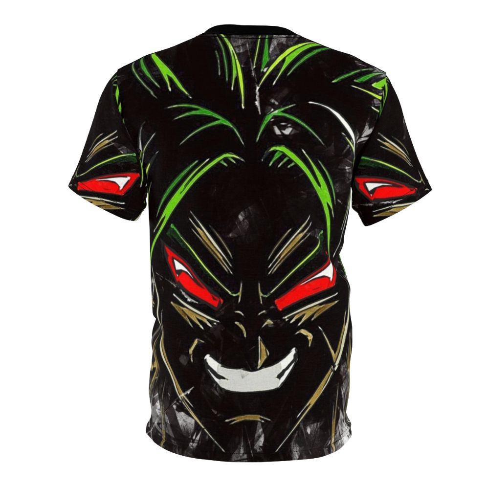 Anime inspired Broly character t-shirt design - Back