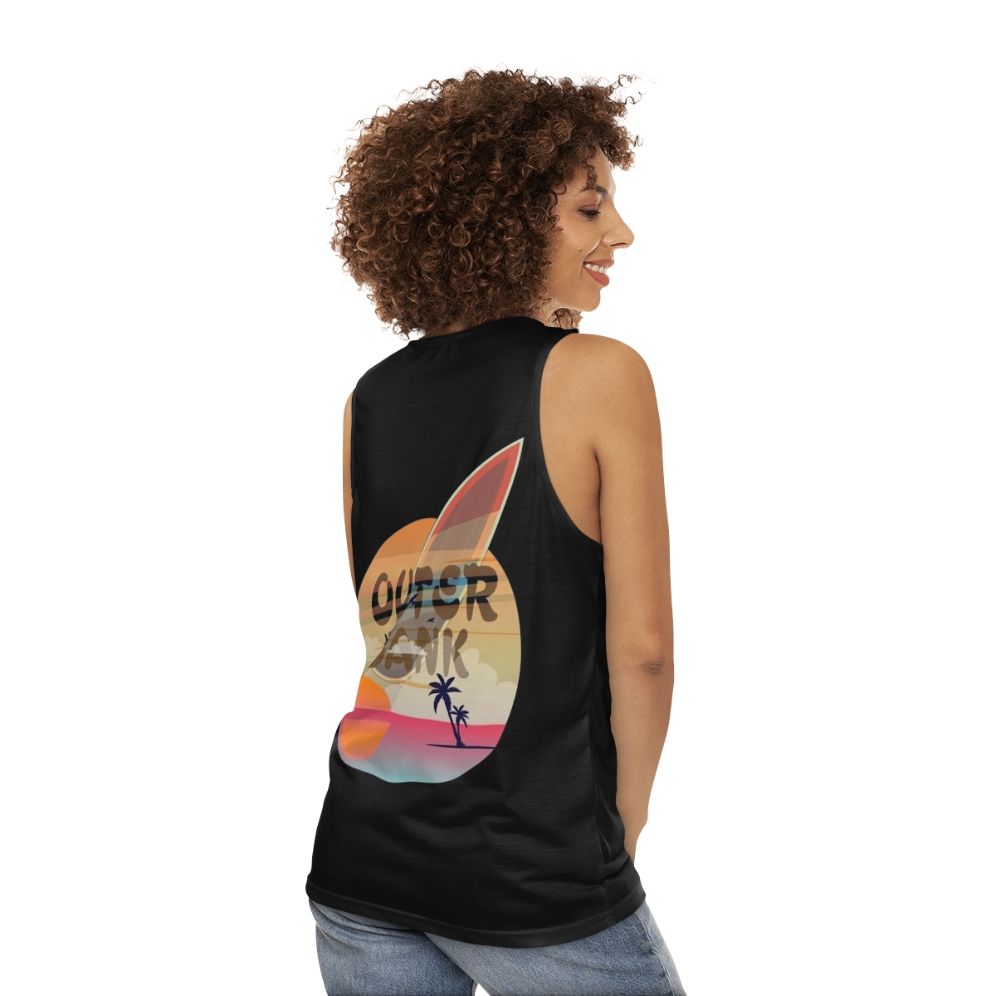 Vintage Unisex Surfer Tank Top - women back