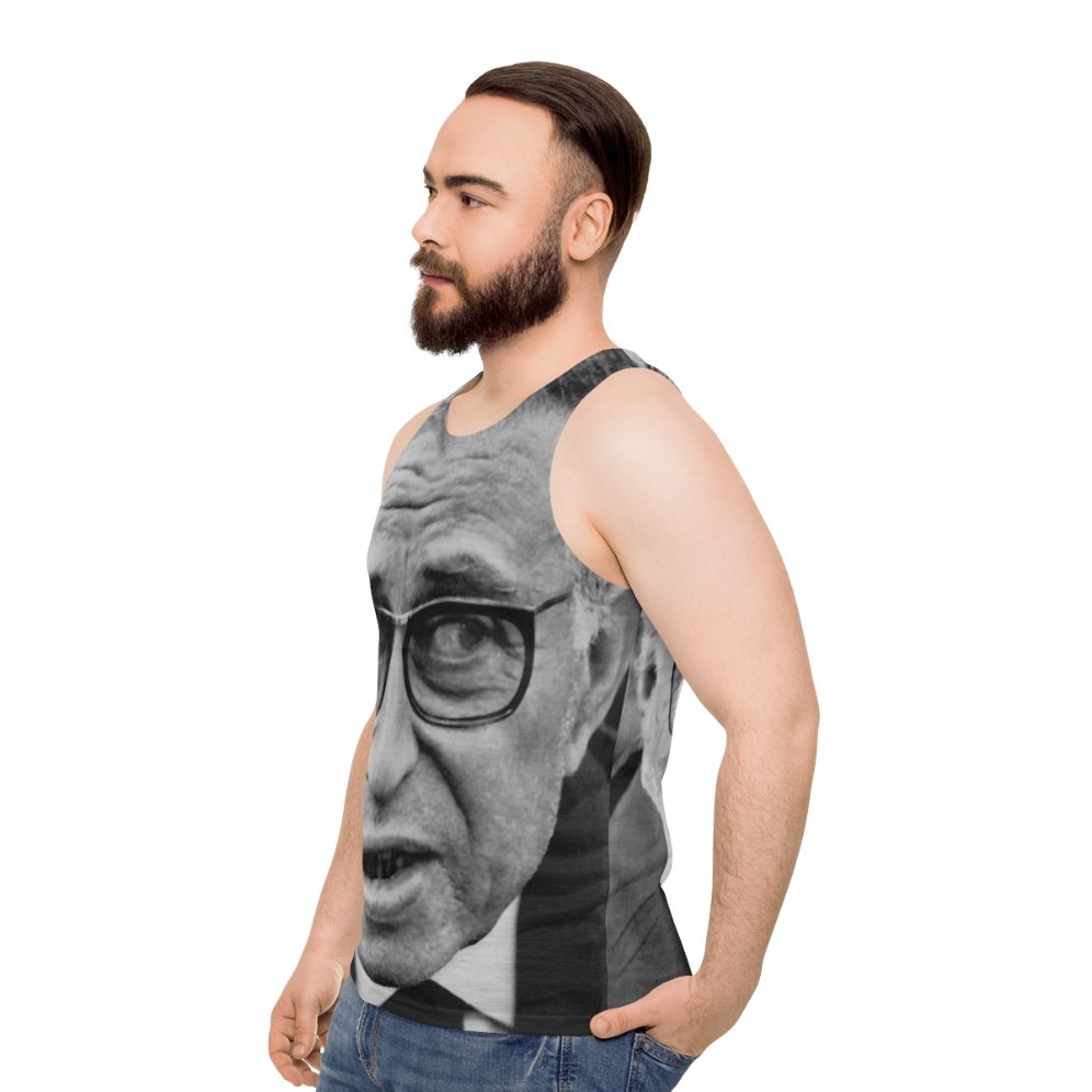 Jean Paul Sartre Unisex Tank Top - men side