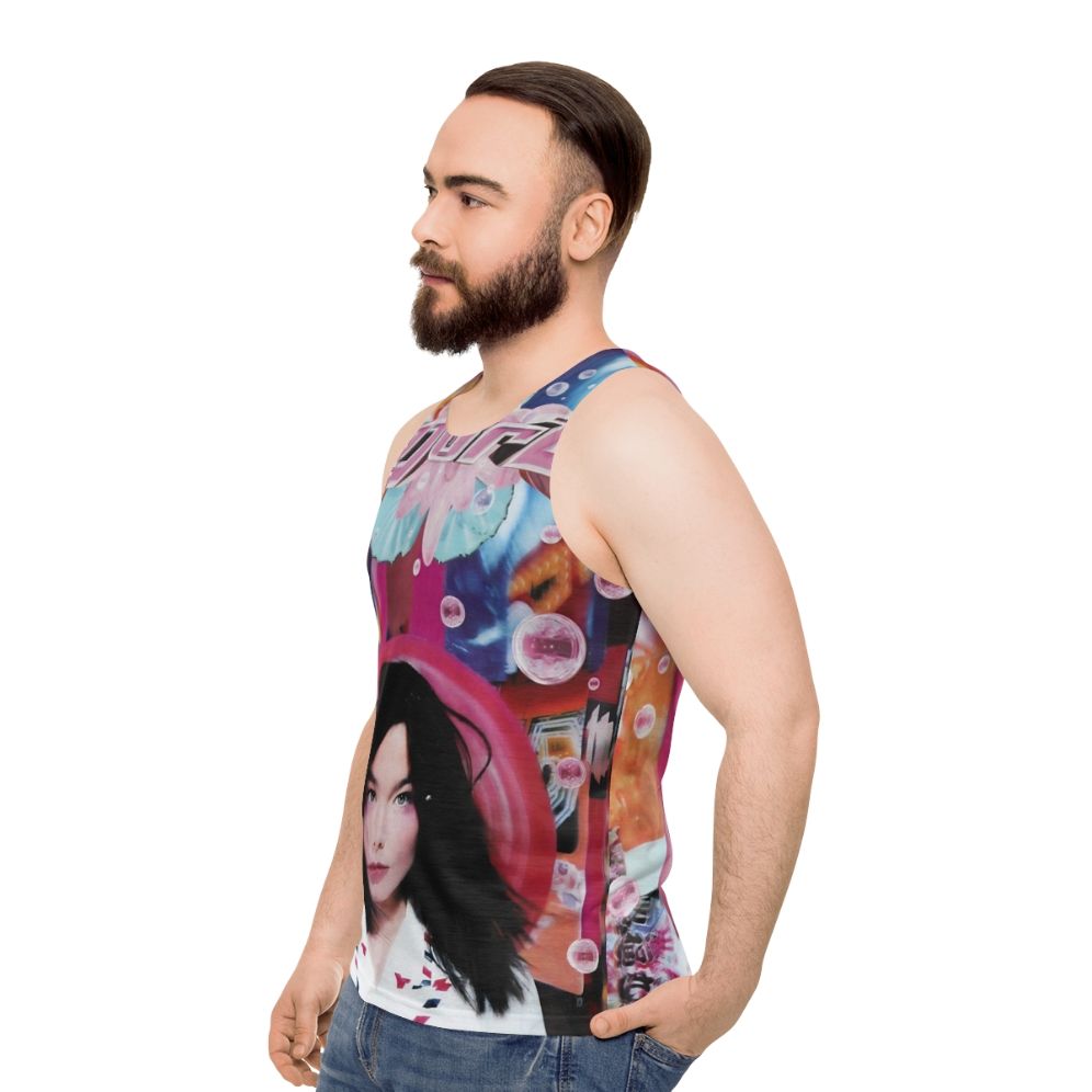 Björk inspired unisex post-punk tank top - men side