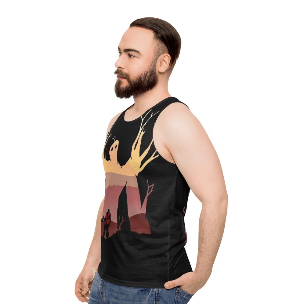 Valheim Elder Illusion Unisex Tank Top - men side