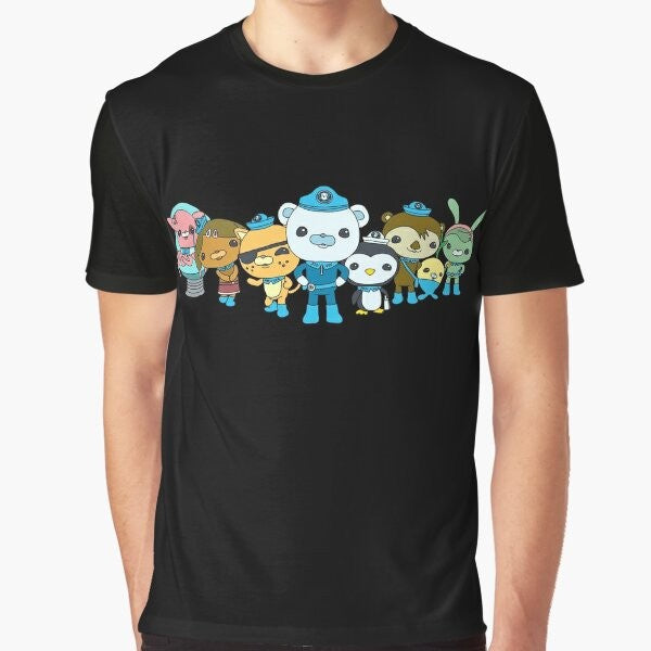 Octonauts Kids Graphic T-Shirt featuring cool sea creatures and characters from the popular TV show