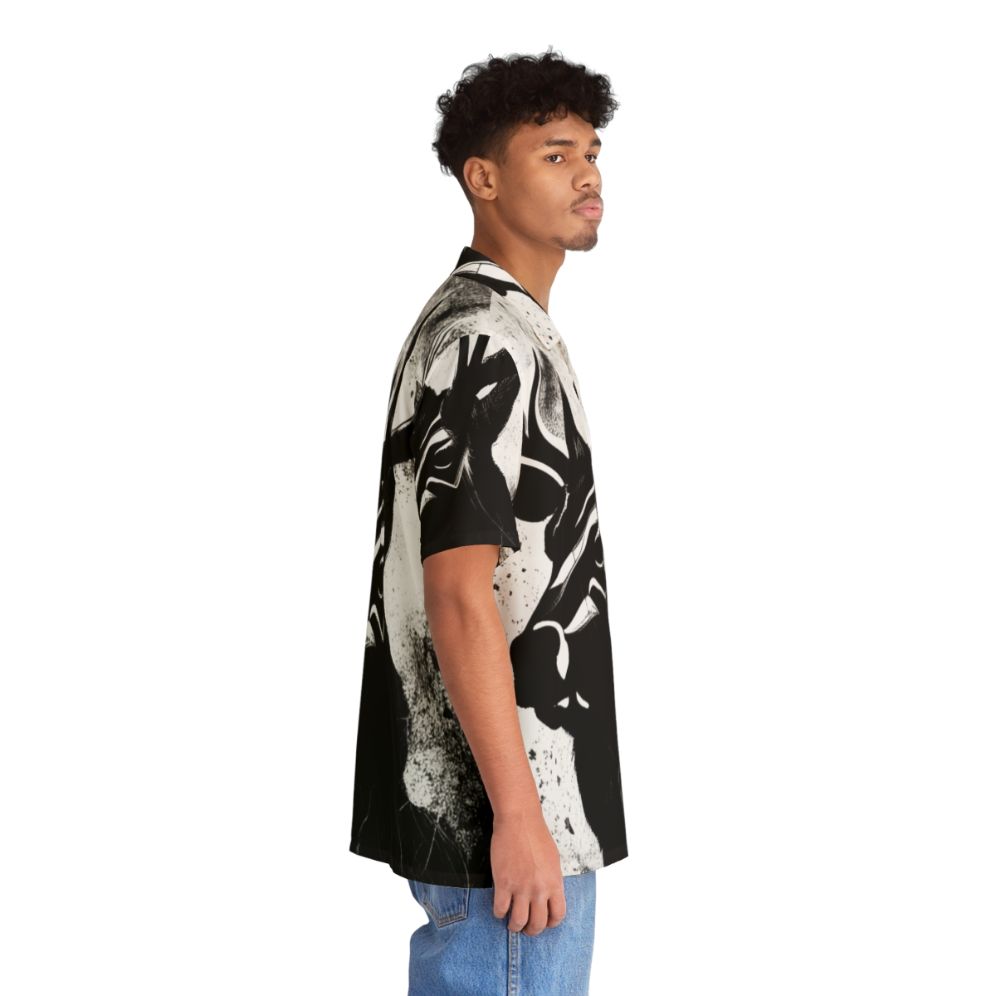 Stag Hawaiian shirt with floral and animal print design - People Pight