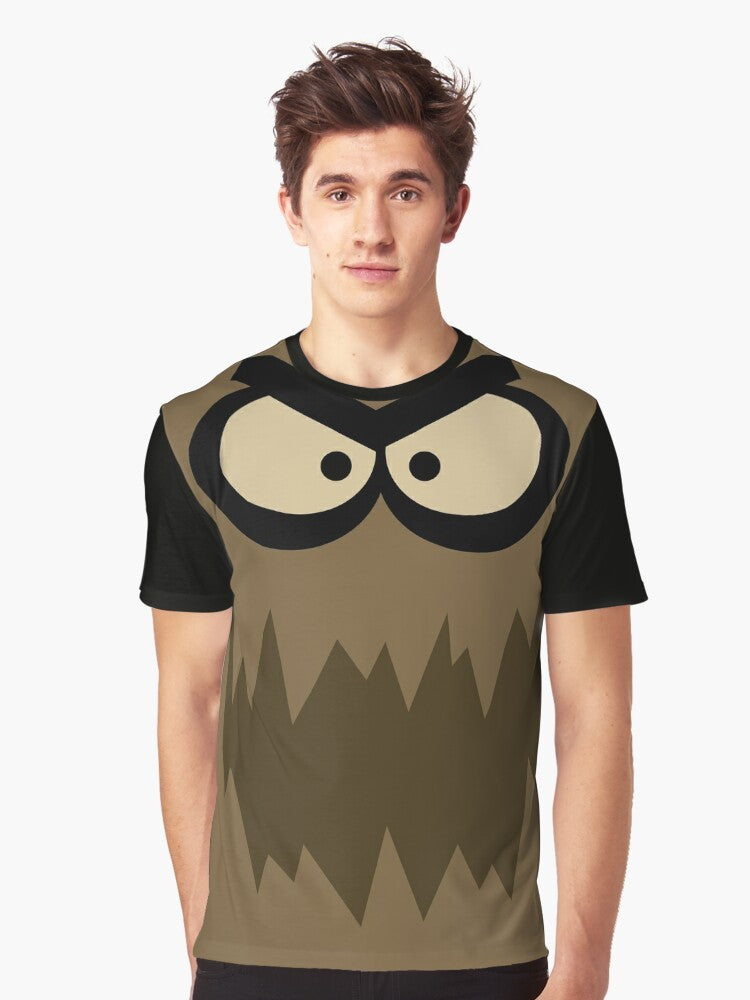 Dirty Bubble character from Spongebob Squarepants cartoon on a graphic t-shirt - Men