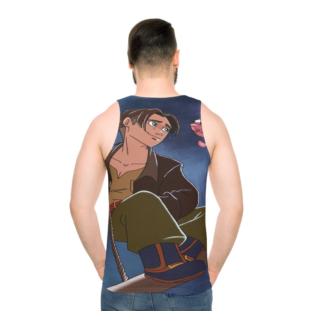 Treasure Planet Galaxy Unisex Tank Top - men back