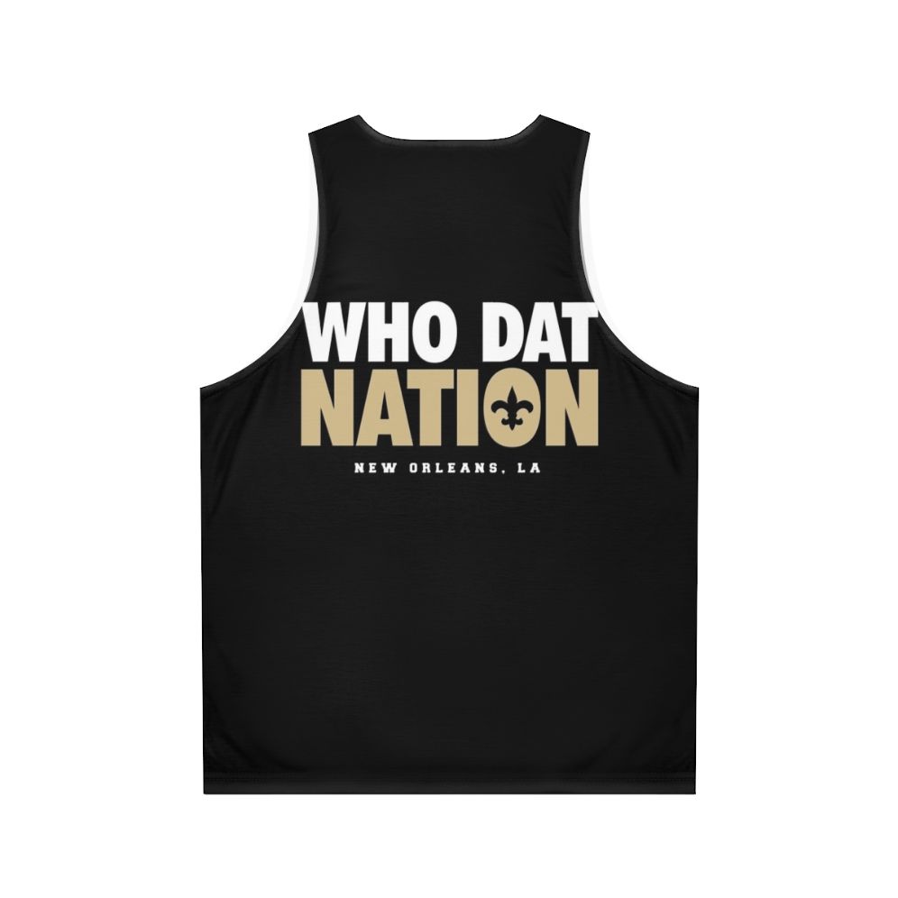 Who Dat Nation Unisex Saints Gaming Tank Top - Back