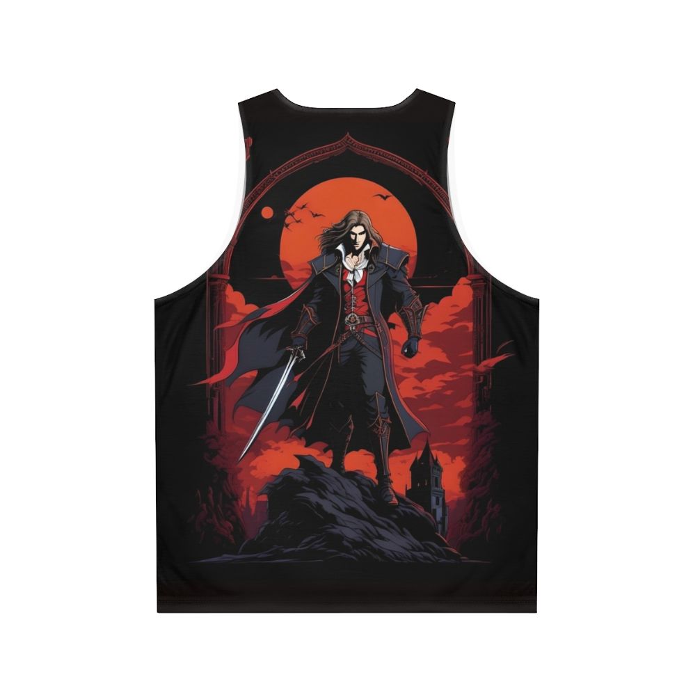 Castlevania Dracula Epic Retro Design Unisex Tank Top - Back