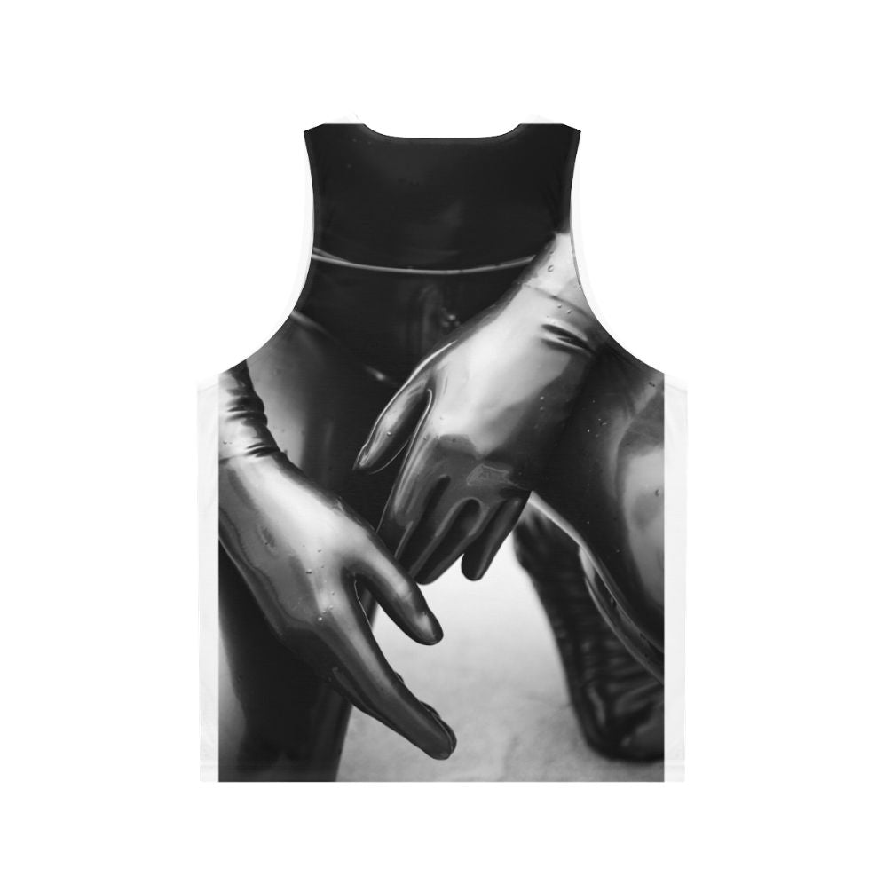 Unisex tank top with latex-inspired design - Back