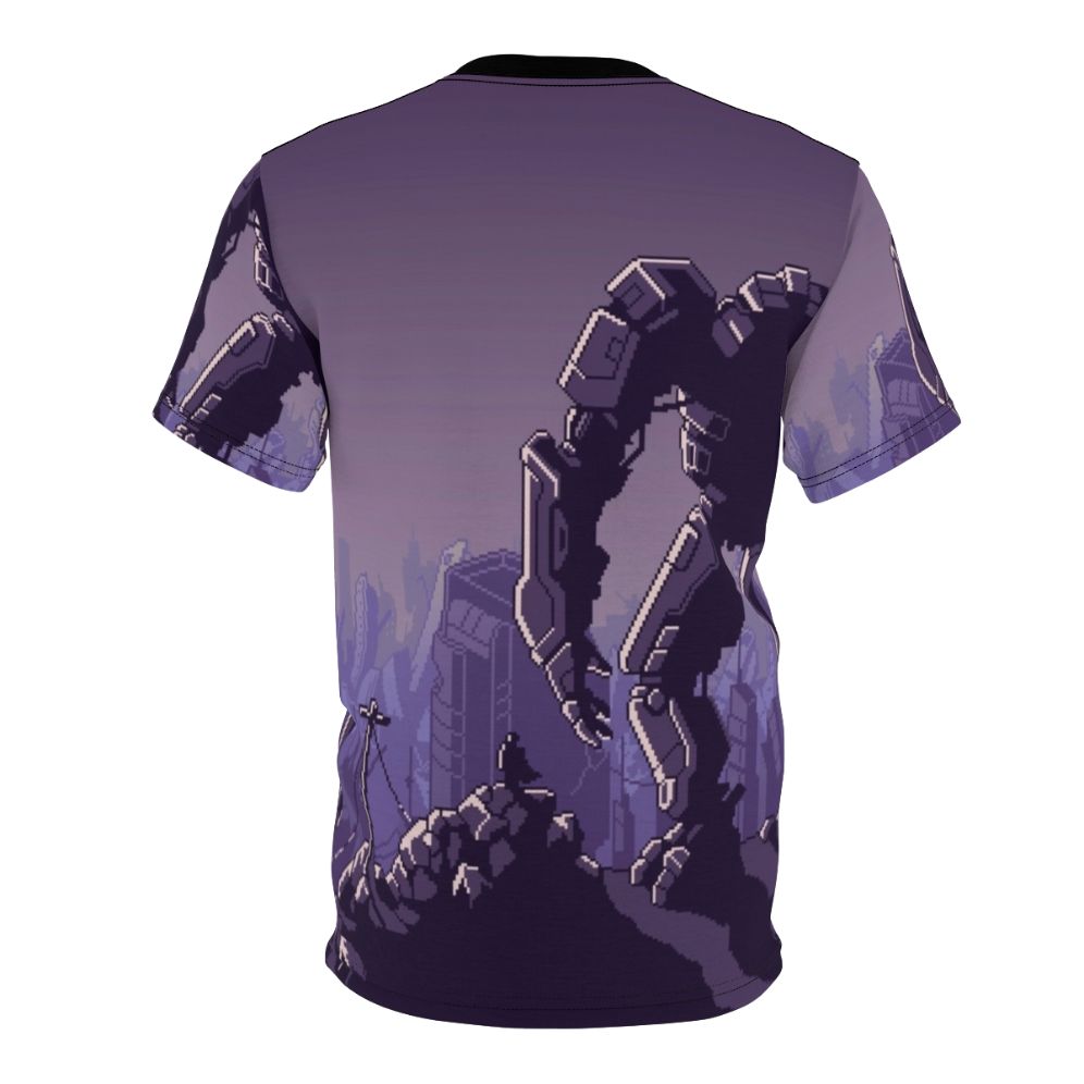 Mech suit t-shirt inspired by the sci-fi strategy game Into the Breach - Back