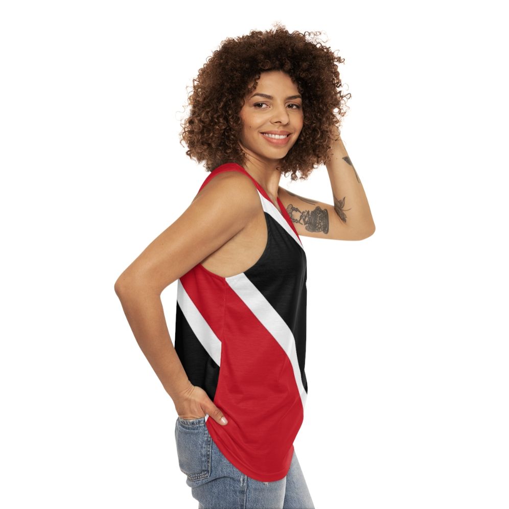 Unisex Trinidad and Tobago Flag Tank Top - women side