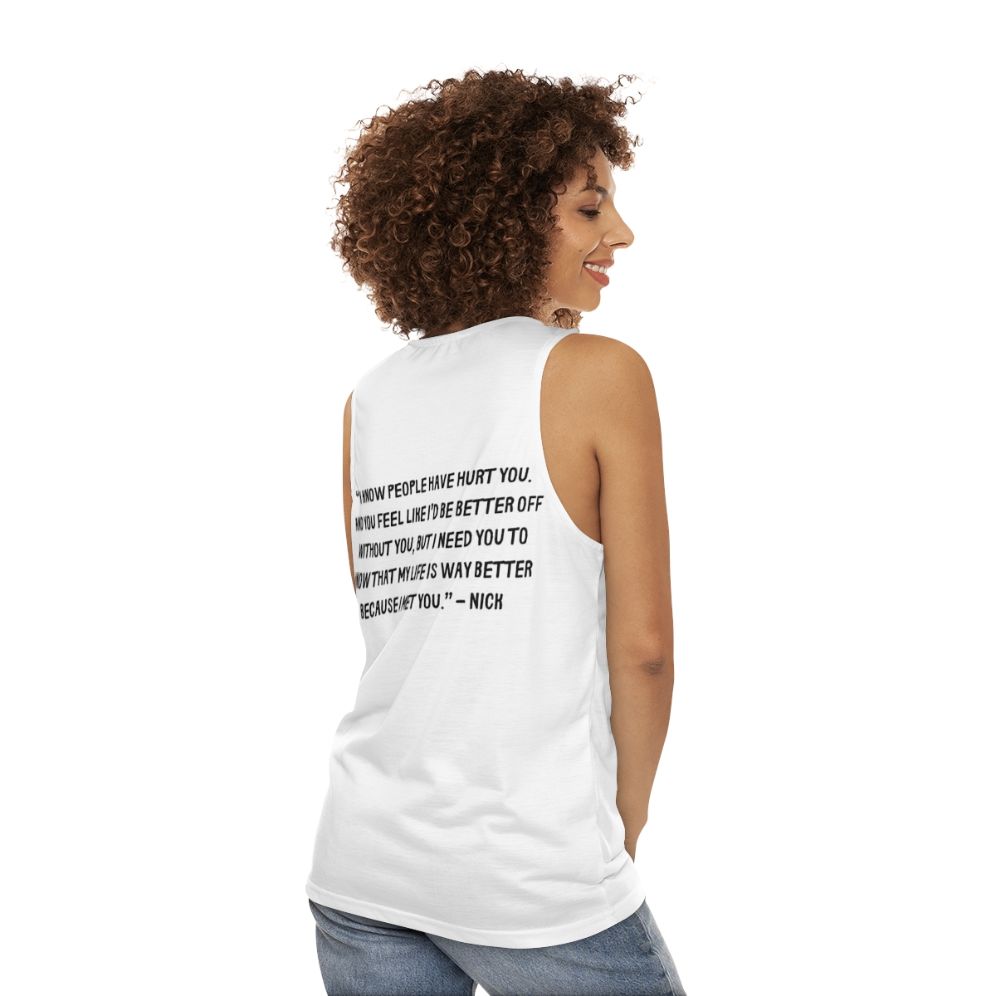 Heartstopper Gang Unisex Tank Top - women back