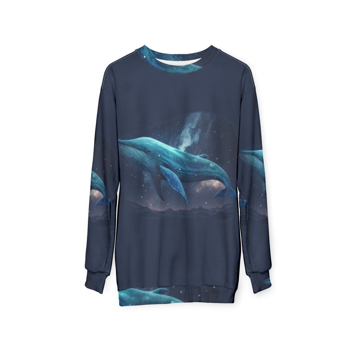 Mythical Sea Creatures Sweatshirt featuring legendary beasts and fantasy creatures - hanging