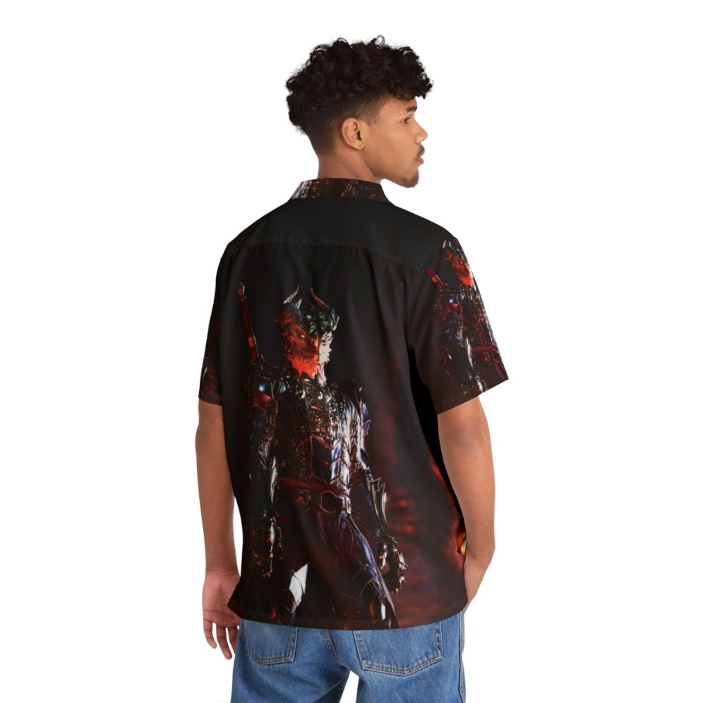 Baldurs Gate 3 Hawaiian Shirt with Astarion the Vampire High Elf - People Back