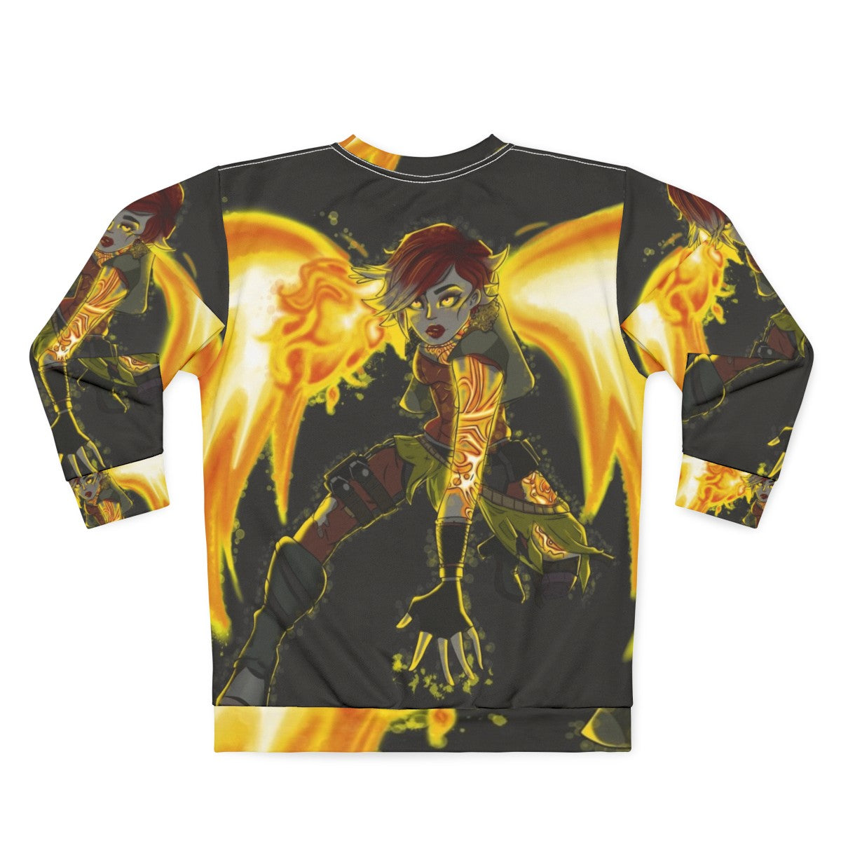 Borderlands "Hell in Her Eyes" Sweatshirt featuring Lilith - Back