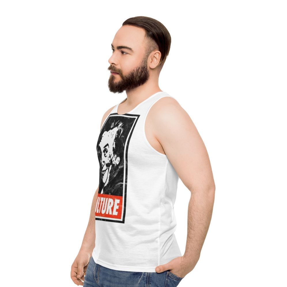 Sir Les Culture Distressed Unisex Tank Top - men side