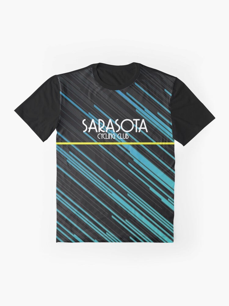 Sarasota Cycling Club Graphic T-Shirt for Cyclists - Flat lay