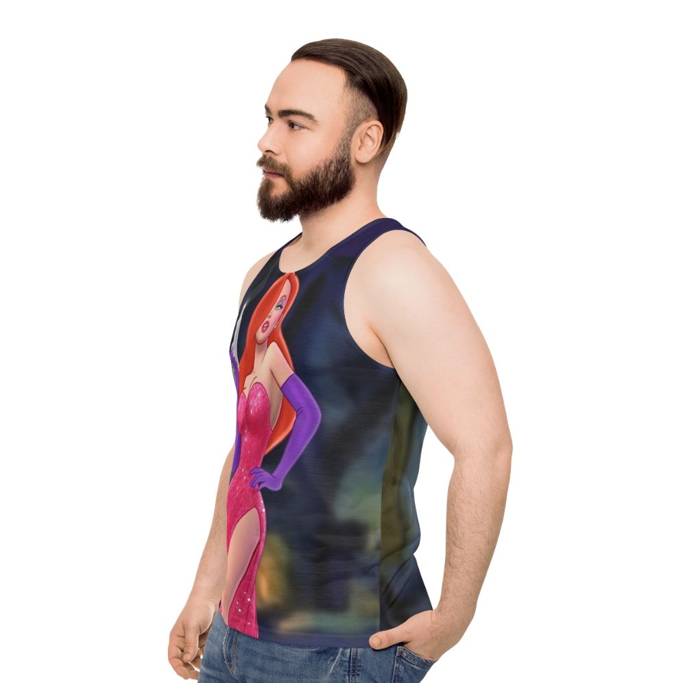 Jessica Rabbit Inspired Unisex Tank Top - men side