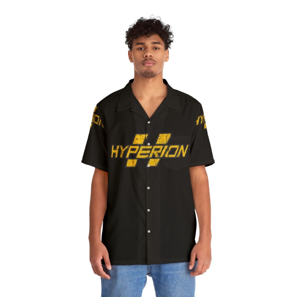 Hyperion Hawaiian Shirt - Video game inspired tropical print shirt - People Front