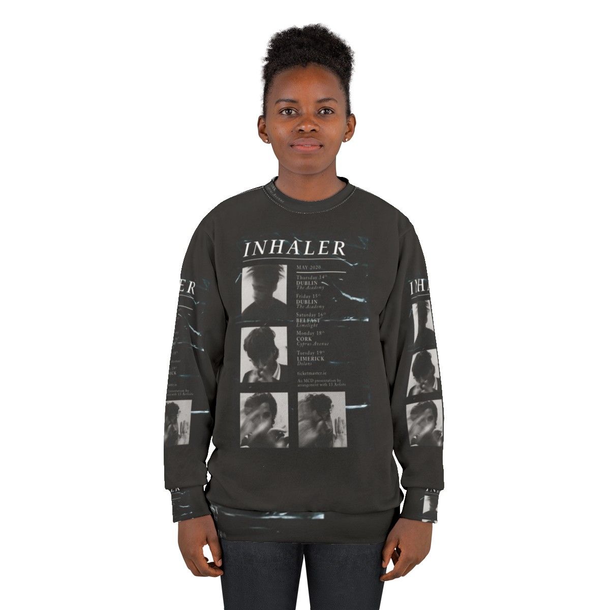 Inhaler Concert 2020 Sweatshirt featuring the indie band Inhaler - women