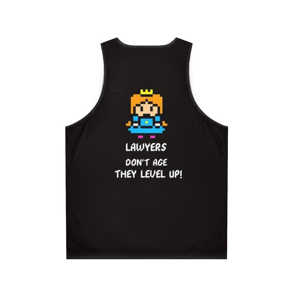 Lawyers Don't Age, They Level Up Unisex Tank Top - Back