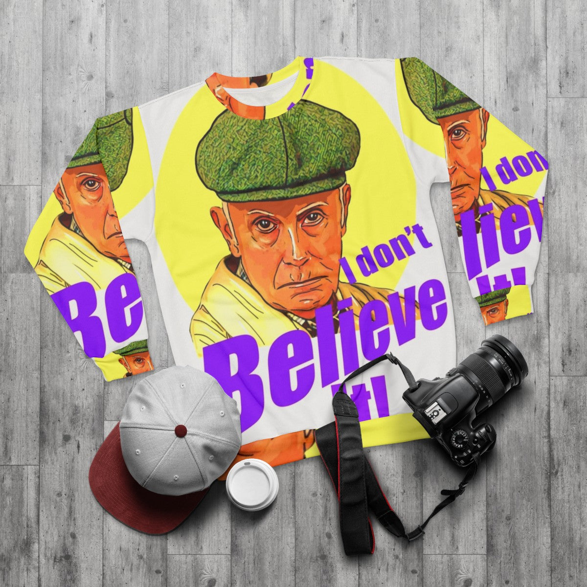 Victor Meldrew "I Don't Believe It" Sweatshirt - flat lay