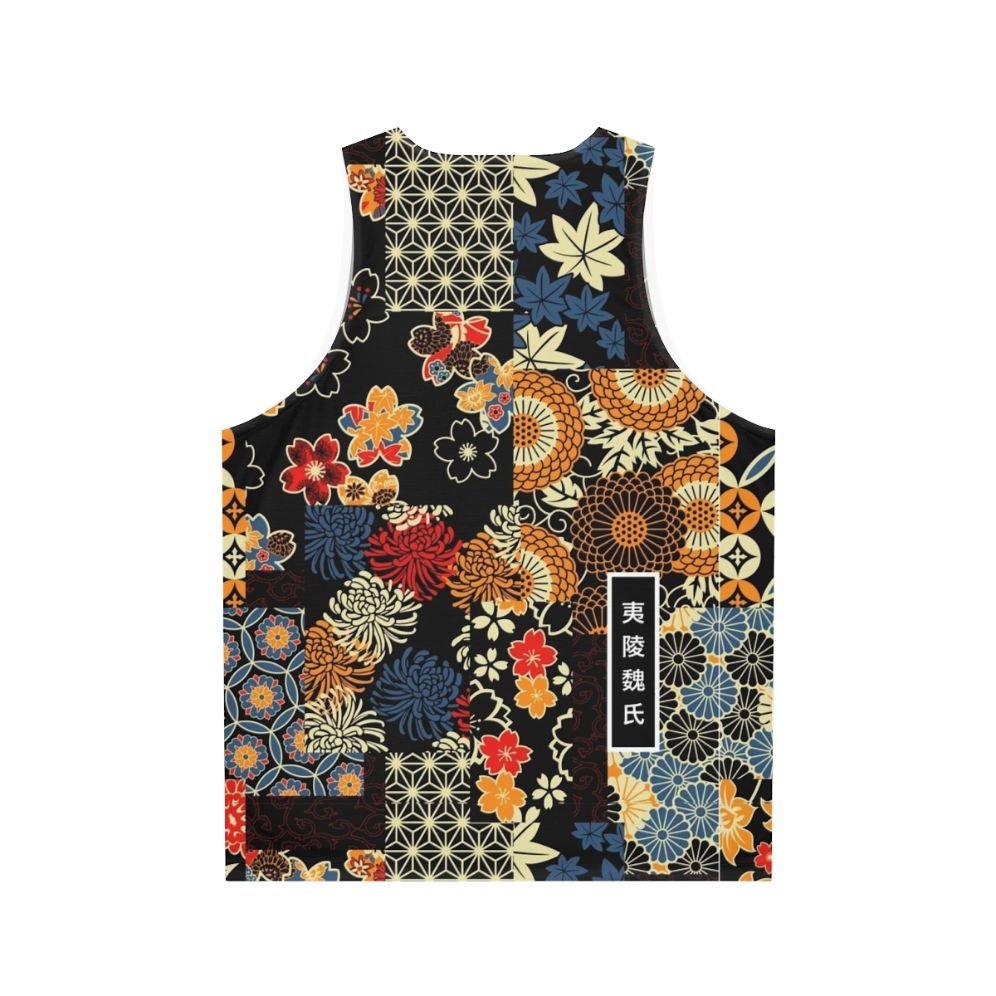 Anime-inspired kimono seamless unisex tank top - Back