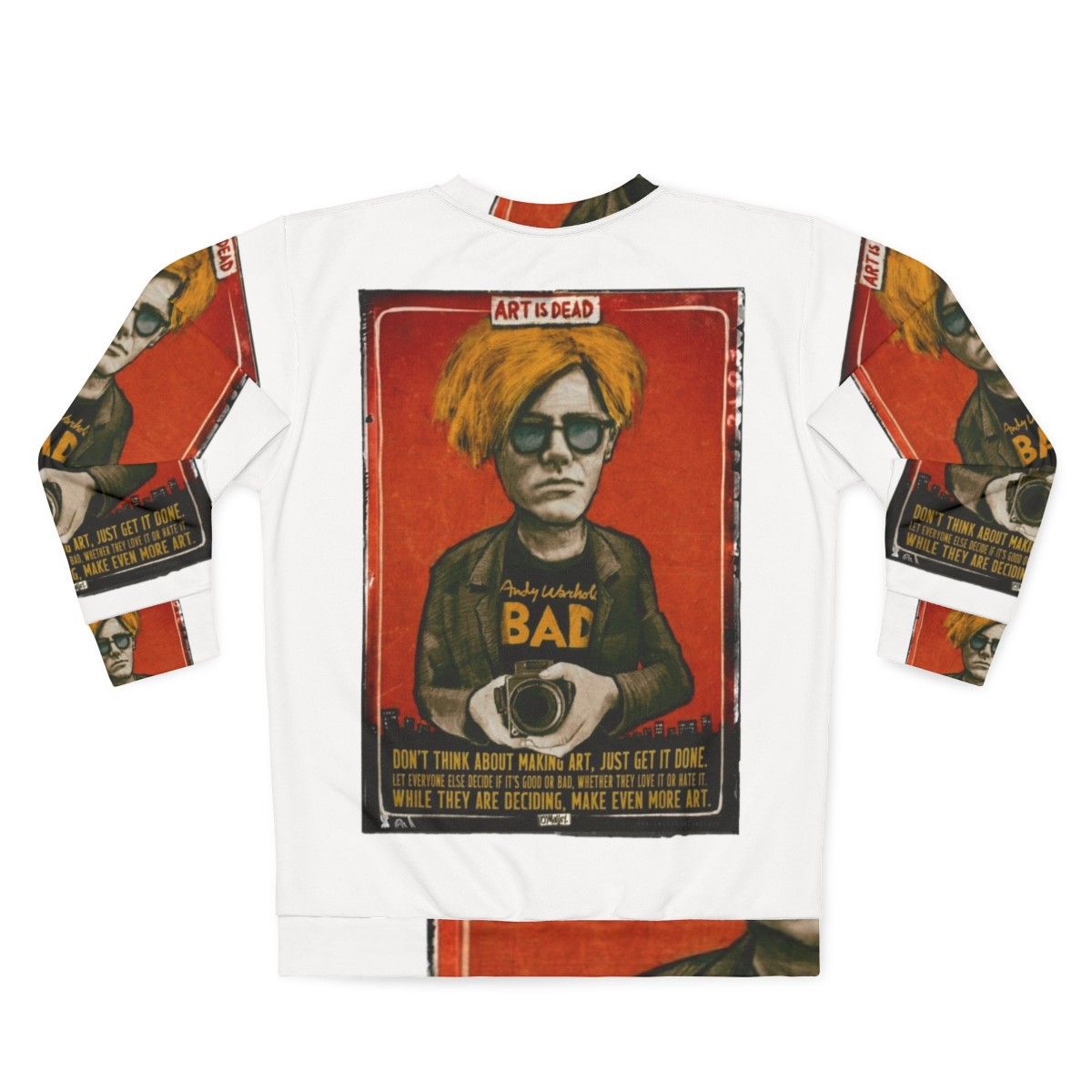 Andy Warhol Pop Art Design Sweatshirt - Back