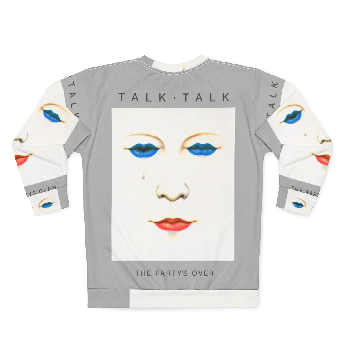 Talk Talk 'The Party's Over' Grey Outline Sweatshirt - Back