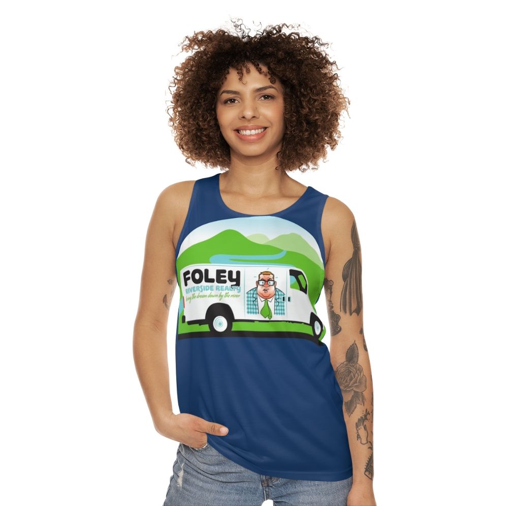 Chris Farley and Matt Foley Unisex SNL Tank Top - women