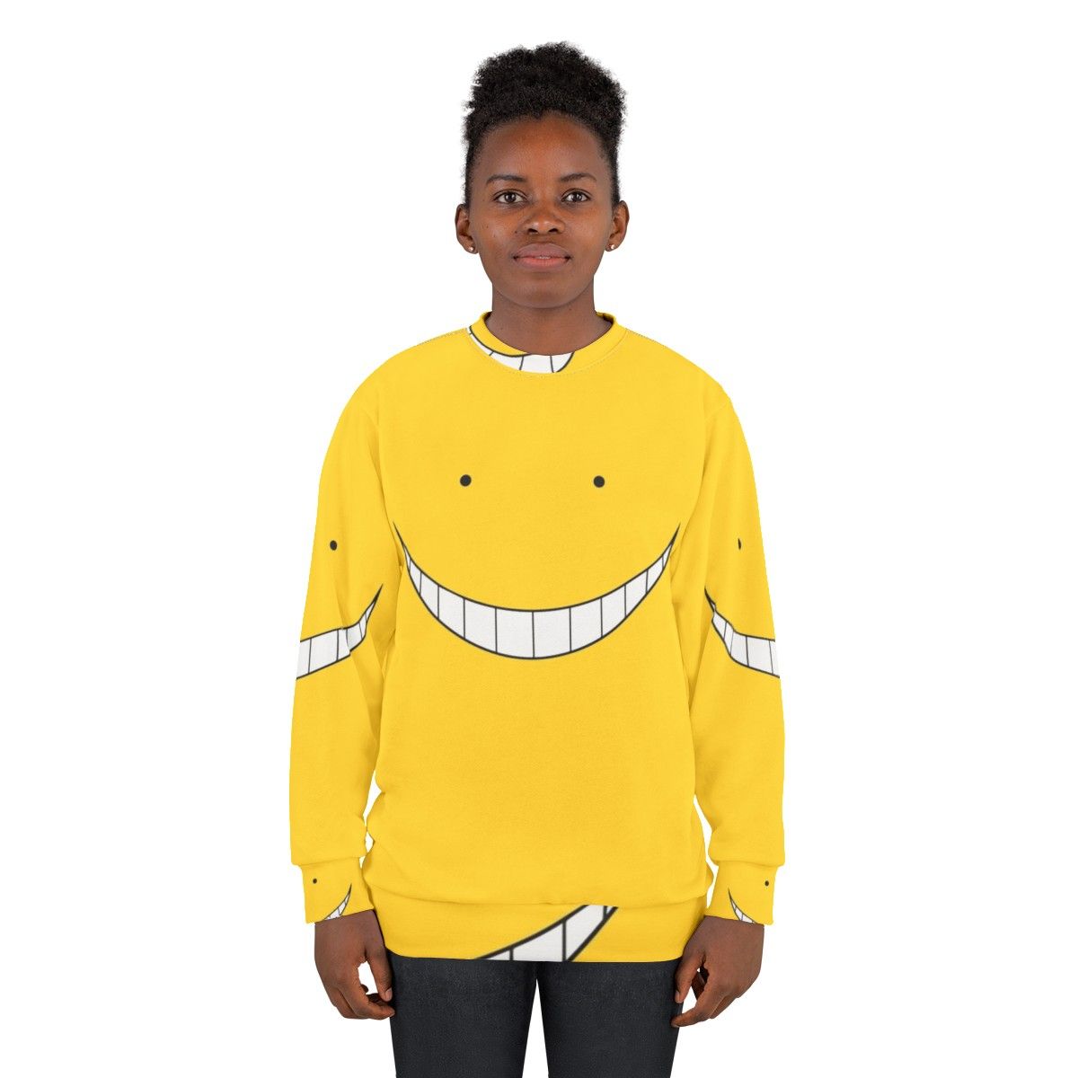 Assassination Classroom anime sweatshirt featuring Korosensei - women