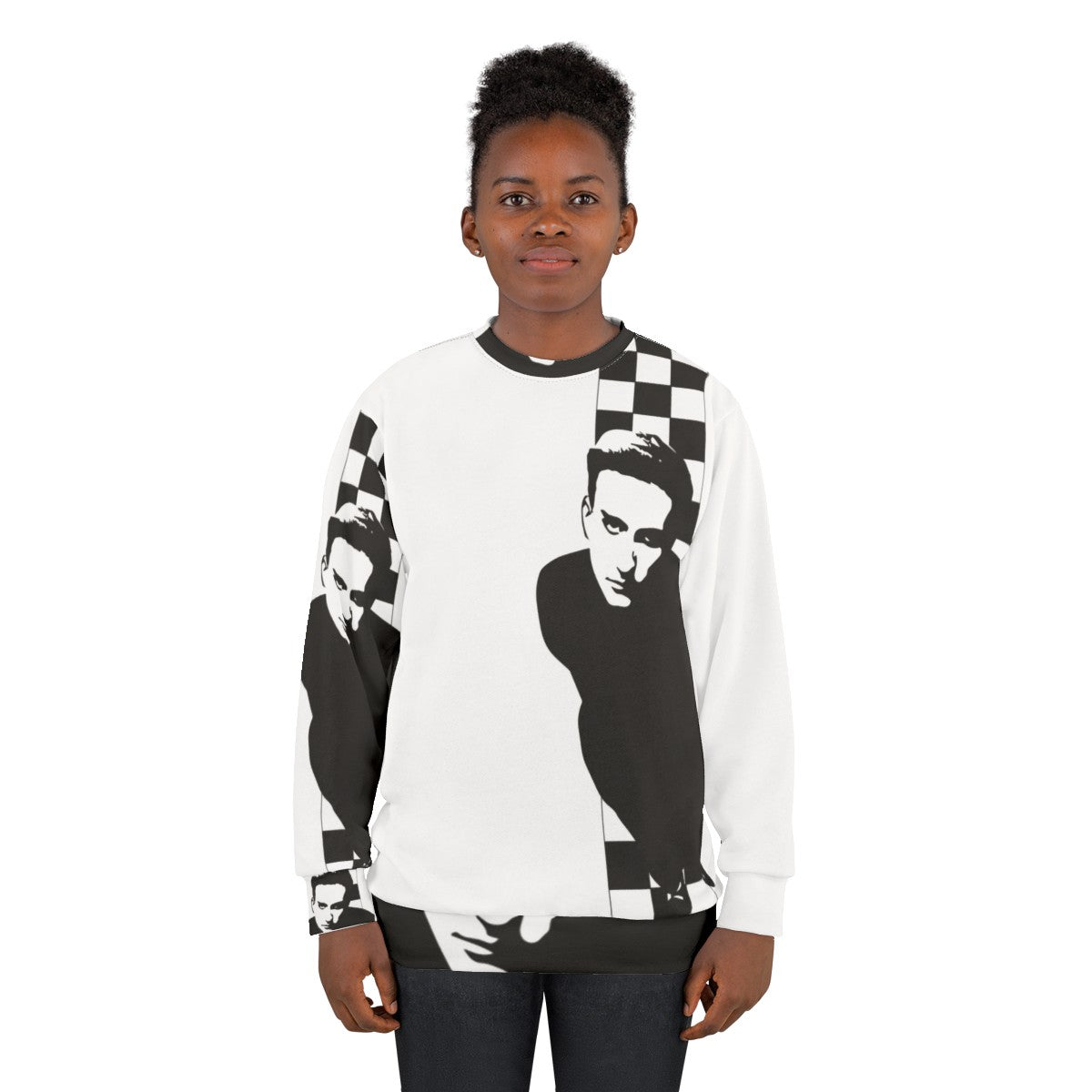 Comfortable Terry Hall Two-Tone Sweatshirt - women