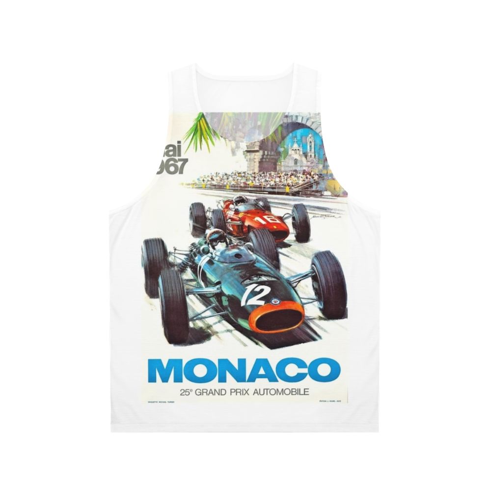 Vintage Monaco Grand Prix Racing Unisex Tank Top