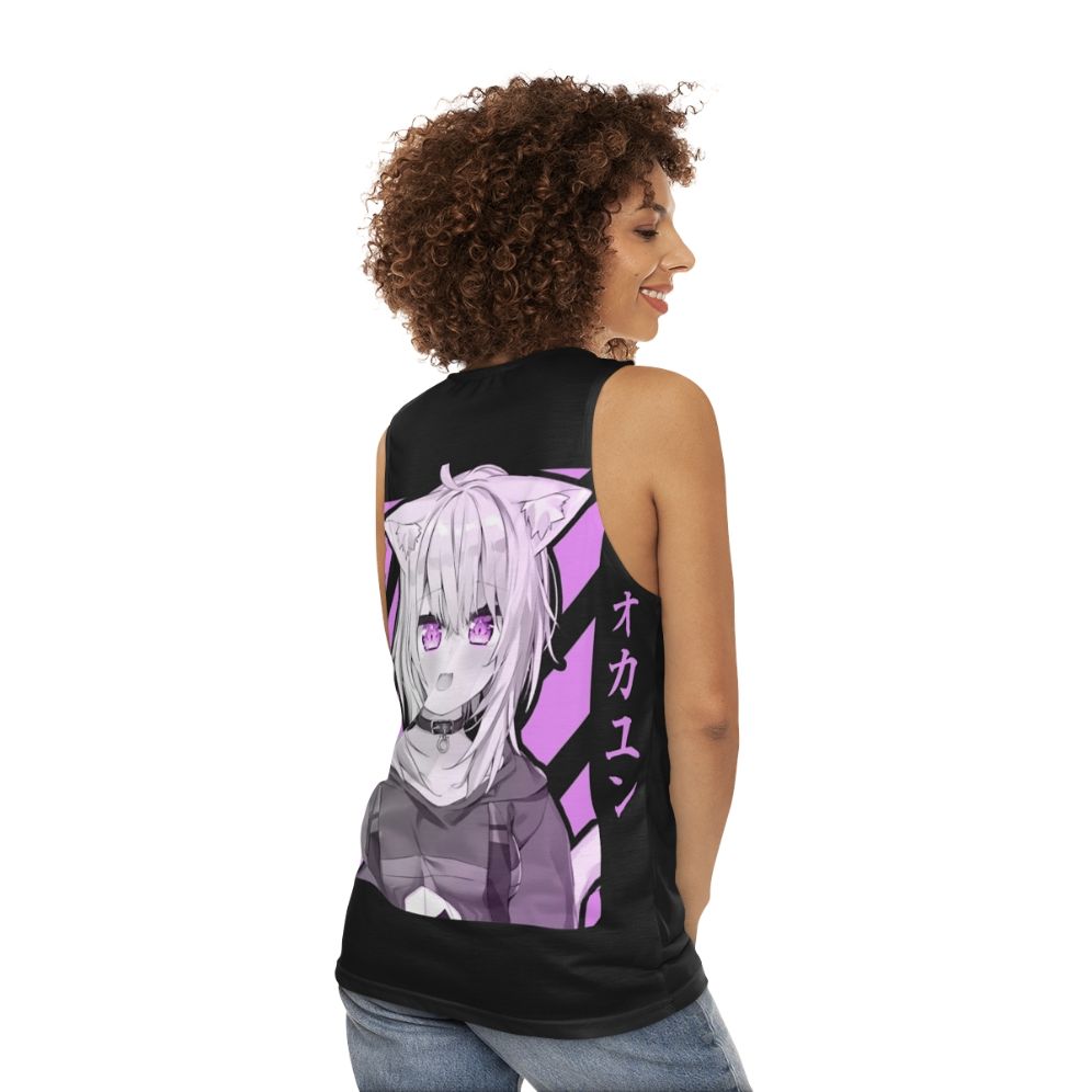 Nekomata Okayu anime tank top - women back