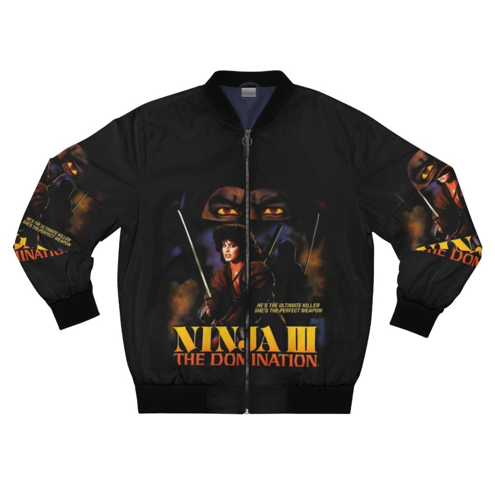 Ninja 3: The Domination bomber jacket with sword and saber details