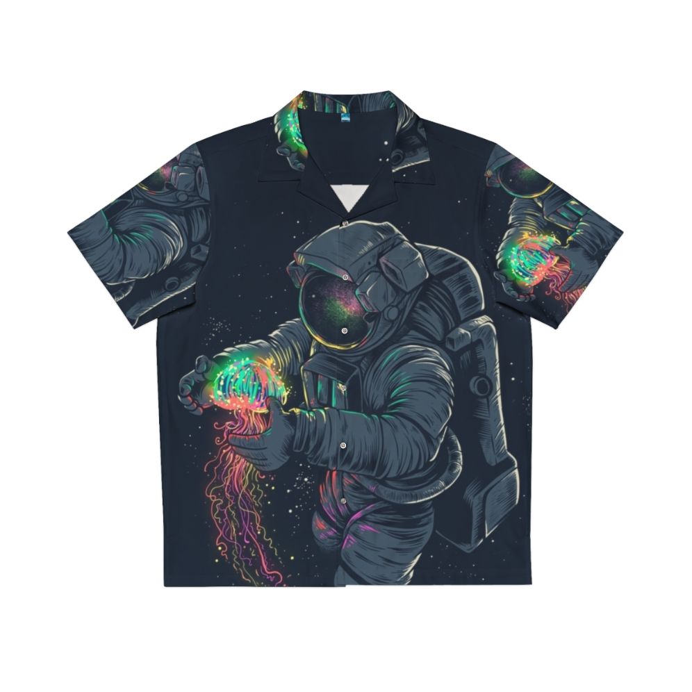 Cosmic Spacejelly Hawaiian Shirt - Intergalactic Sci-Fi Style