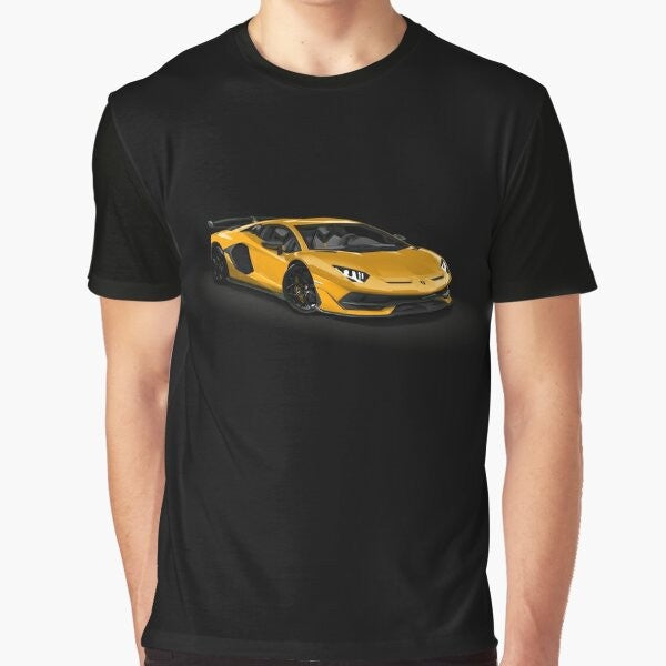 Lamborghini Aventador SVJ Supercar Graphic T-Shirt