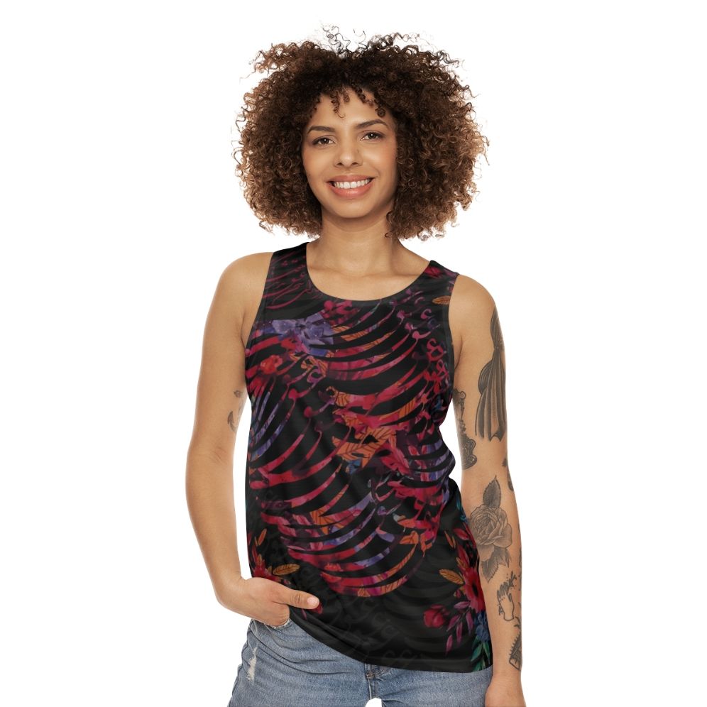 Hafez poem unisex tank top with Persian calligraphy design - women