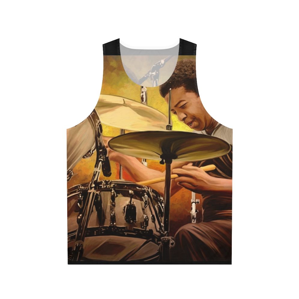 Unisex tank top honoring jazz drummer Tony Williams