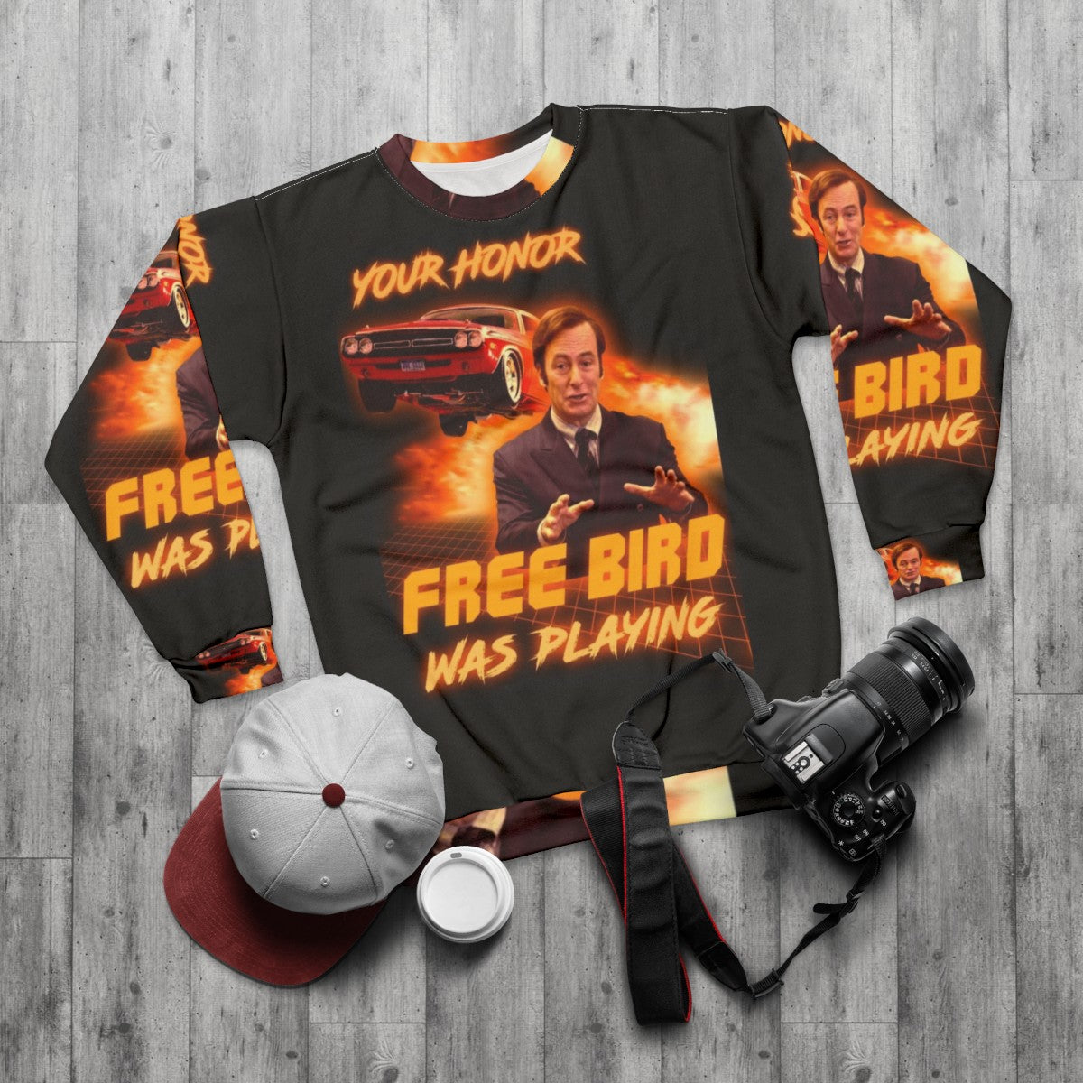 Free Bird Graphic Sweatshirt - flat lay