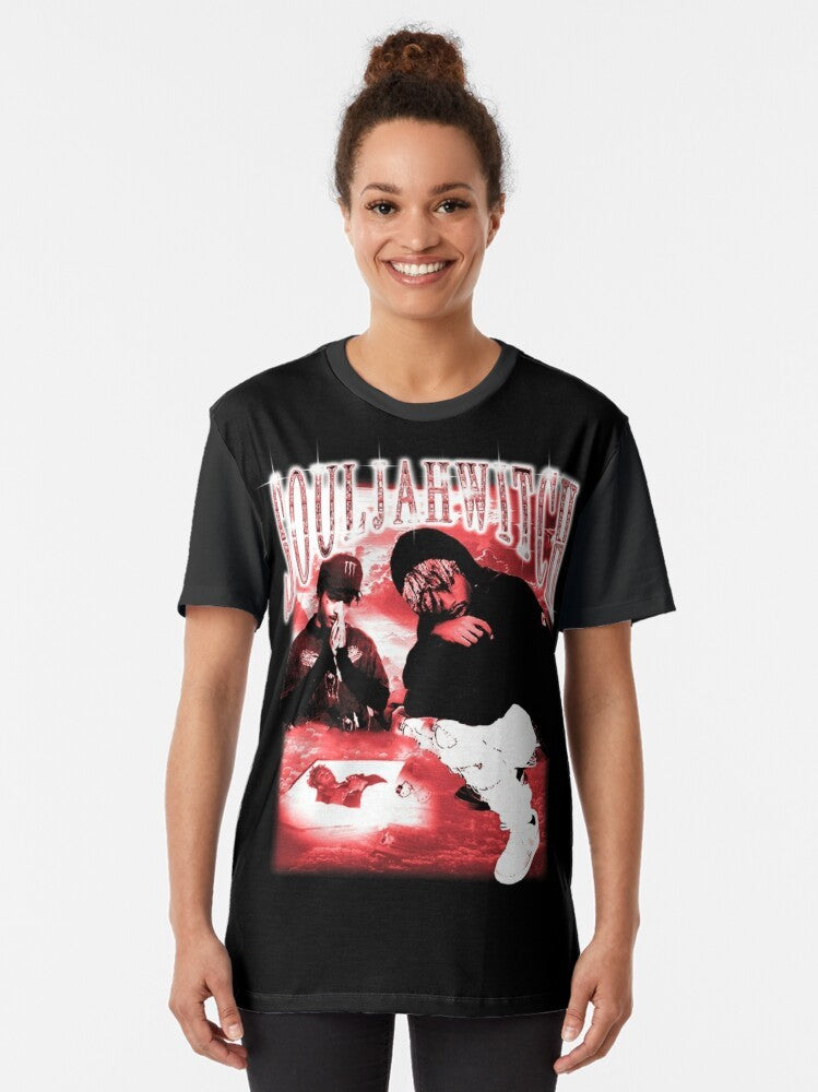 Lil Tracy Souljawitch Graphic T-Shirt featuring the Yung Bruh and GothBoiClique design - Women